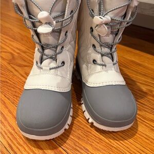 Target Kids' White and Gray Snow Boots